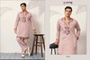 V Neck Viraasat by Shubhvastra Viscose Silk Mens Kurta With Bottom Bulk Orders In India